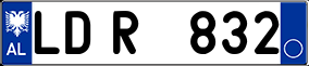 Trailer License Plate